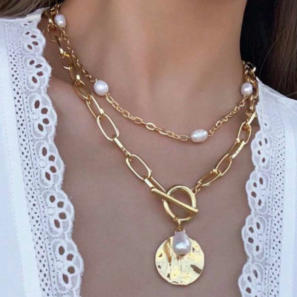 Collier DUO PERLE